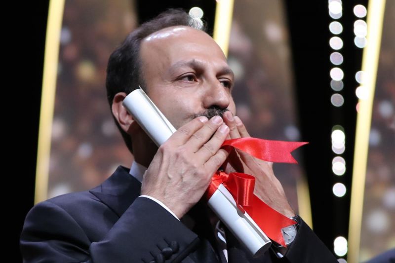 Asghar Farhad recebeu o prémio de argumento por Le Client [Valery Hache / AFP]