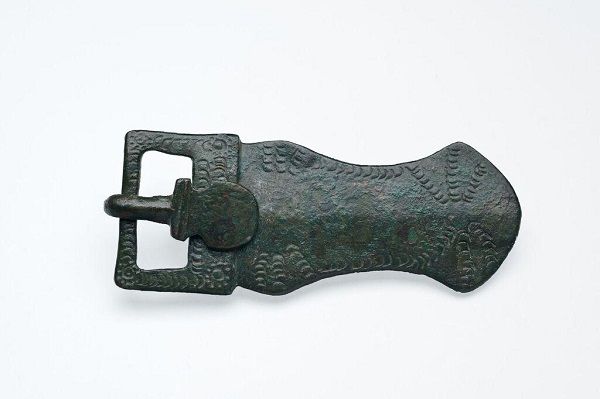 Placa de Cinturão, em bronze, de Boliqueime (Antiguidade Tardia) | José Paulo Ruas/Direitos reservados