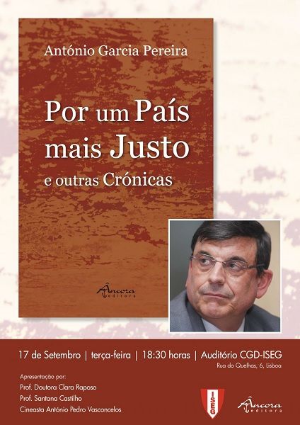 Lançamento Do Livro Por Um País Mais Justo E Outras Crónicas De António Garcia Pereira E Cultura 9647