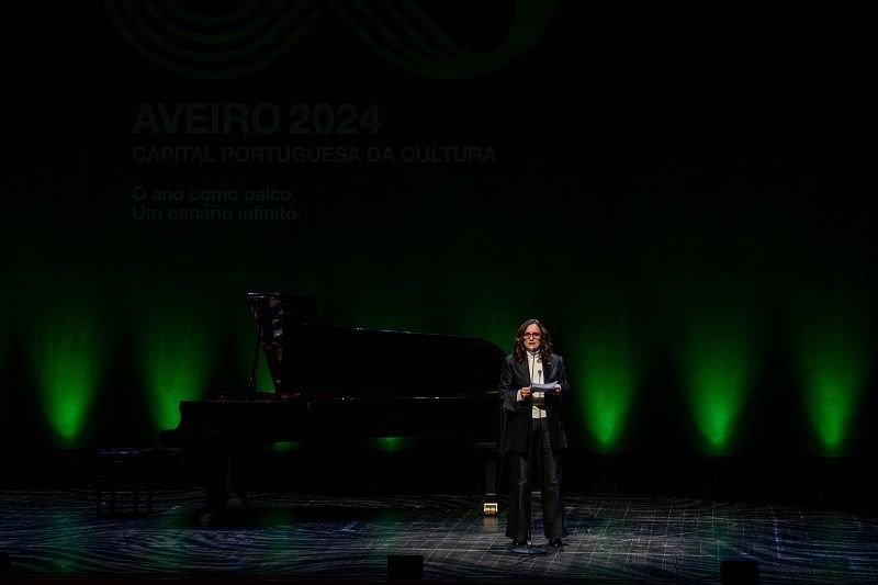 Ministra da Cultura, Dalila Rodrigues, esteve presente no espetáculo de encerramento "Aveiro 2024 Capital Portuguesa da Cultura"